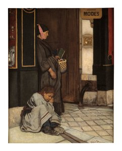 Kerjäämisen siedetty (öljy kankaalle) tekijältä Alfred Emile Stevens