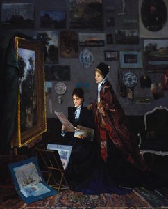 Studiossa tekijältä Alfred Emile Stevens