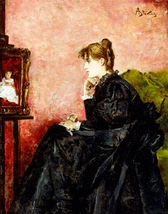 Nainen mustassa, tekijältä Alfred Emile Stevens