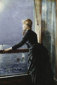 Linnunrata; La Voie Lactee, n. 1885 tekijältä Alfred Emile Stevens