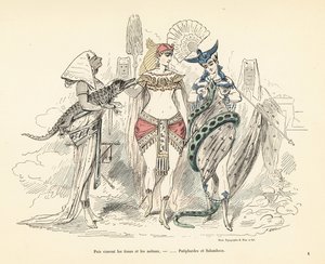 Salammbo ja Potipharin vaimo eksoottisissa asuissa, Carthage, 3