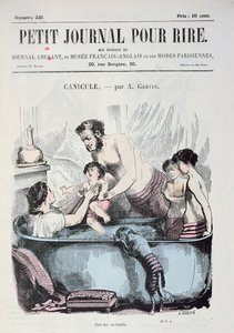 Polttava lämpö: The Family Bath, Le Petit Journal pour Riren etukansi, n. 1860