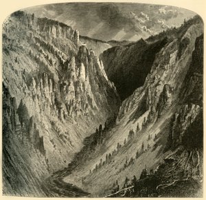 "Cañon of the Yellowstone", 1872.