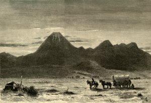 "Lassens Butte, Sacramento Valley", 1872.