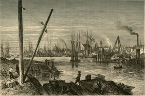"Philadelphia, from Below the New South-Street-Bridge", 1874.