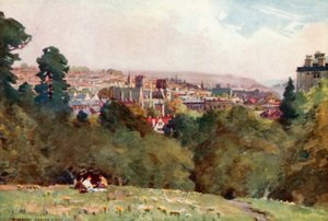 Bristol, Cliftonin observatoriosta (väri litho) tekijältä Alfred Heaton Cooper