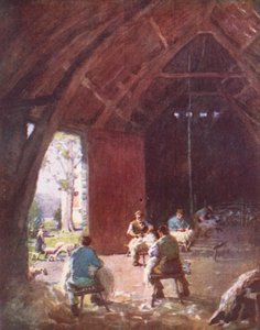 Lake District: Esthwaite Hall Farm (värilitro). tekijältä Alfred Heaton Cooper