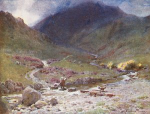 Lake District: Easedale, Grasmere (värilitro). tekijältä Alfred Heaton Cooper