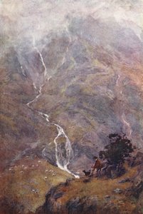 Lake District: The Shepherd, Yewdale, Coniston (värilitro). tekijältä Alfred Heaton Cooper
