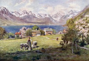 Romsdal Fjord, Naesista tekijältä Alfred Heaton Cooper