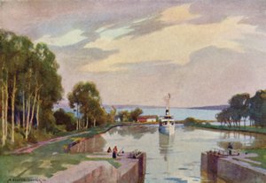 Sjotorpin sulut, Gotan kanava tekijältä Alfred Heaton Cooper