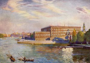 Kuninkaanlinna, Tukholma tekijältä Alfred Heaton Cooper