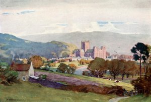 Wells, Milton Hillistä (väri litho) tekijältä Alfred Heaton Cooper