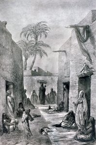 Almees egyptiläisten tanssityttöjen katu, Egypti, 1872