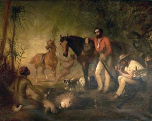 Leijonan metsästyksen jälkeen tekijältä Alfred Hichens Corbould