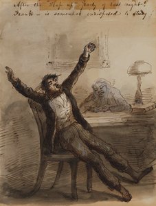 Eilisillan ”Slap Up” -juhlan jälkeen! tekijältä Alfred Jacob Miller