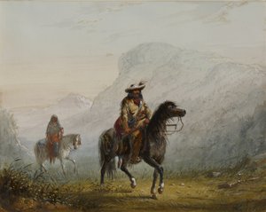 "Bourgeois" W---r ja hänen squawinsa tekijältä Alfred Jacob Miller