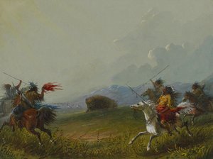 Ahdistettu biisoni tekijältä Alfred Jacob Miller