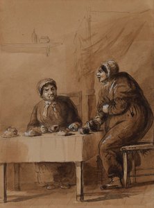 Sairey Gamp ja Betsy Prig tekijältä Alfred Jacob Miller