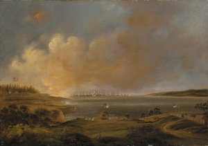 Fort McHenryn taistelu tekijältä Alfred Jacob Miller