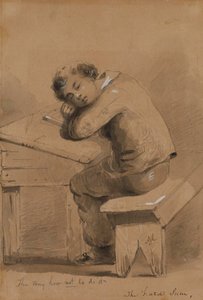 Vaikea laskutehtävä tekijältä Alfred Jacob Miller