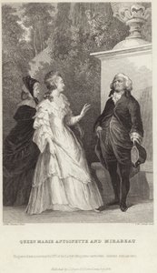 Kuningatar Marie Antoinette ja Honore Gabriel Riqueti