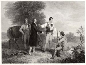 Majuri Andren vangitseminen Asher B. Durandin mukaan, n. 1846 (kaiverrus) tekijältä Alfred Jones