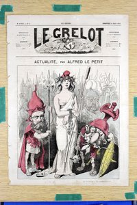 Kansi ""Le Grelot"", numero 50, Satirical in Colors tekijältä Alfred Le Petit