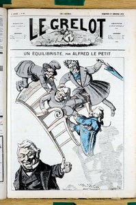 Kansi "" Le Grelot"", numero 81, Satiirinen väreissä tekijältä Alfred Le Petit