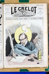 Kansi "" The Grelot"", numero 72, Satiirinen väreissä tekijältä Alfred Le Petit