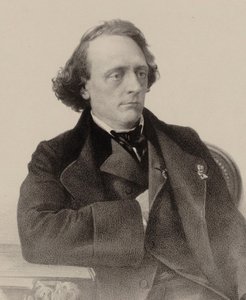 Pianisti ja säveltäjä Henry Litolffin muotokuva 1818-1891, 1858.