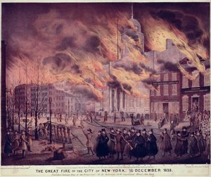 New Yorkin suuri palo, 1835 tekijältä Alfred M. Hoffy