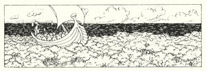 Lucianuksen A True History: Sailing on the Tree-Tops (kaiverrus).