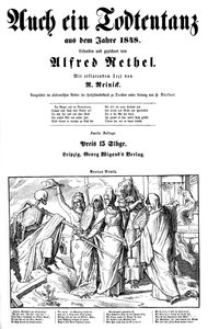 Totentanz 1848: Kuolema lähetetään maan päälle tekijältä Alfred Rethel