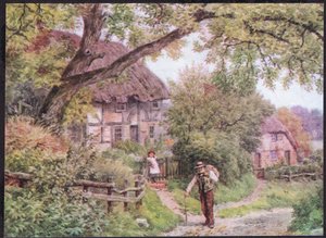 A by Lane Houghtonissa, Suffolkissa, julkaisusta The Cottages and the Village Life of Rural England, Dent & Sons Limited, 1912.