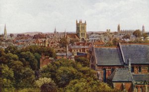 Cambridge, del Castle Hill (litografia en color) finlandès tekijältä Alfred Robert Quinton