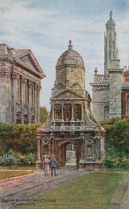 Gate of Honour, Caius College, Cambridge (väri litho) tekijältä Alfred Robert Quinton