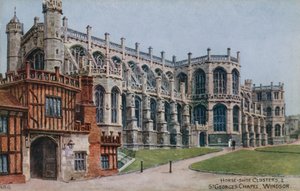 Horse-shoe Cloisters ja St Georges Chapel, Windsor tekijältä Alfred Robert Quinton