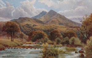 Moel Siabod lähellä Capel Curigia, Snowdoniaa tekijältä Alfred Robert Quinton