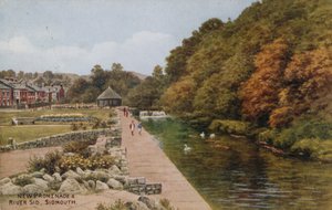 Uusi Promenade ja Sid-joki, Sidmouth tekijältä Alfred Robert Quinton