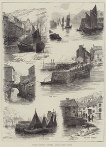 Rambling Sketches, Polperro, Cornish Fishing Village