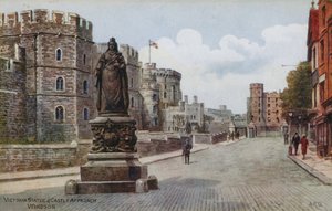 Victoria-patsaan ja linnan lähestymistapa, Windsor tekijältä Alfred Robert Quinton