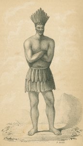 Intiaani pukeutunut "Tobet" tekijältä Alfred Robinson
