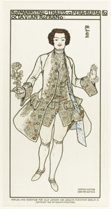 Pukusuunnittelu Richard Straussin oopperaan Der Rosenkavalier Ruusun ritari, 1910