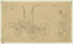 Vanhat aseet arsenaalissa tekijältä Alfred Rudolph Waud