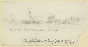 Washington Navy Yard tekijältä Alfred Rudolph Waud