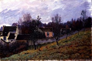 Syksy Louveciennesissä tekijältä Alfred Sisley