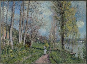 Seinen rannat Byssä tekijältä Alfred Sisley