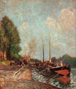 Barke Billancourtissa tekijältä Alfred Sisley