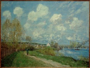 Kesä Bougivalissa tekijältä Alfred Sisley